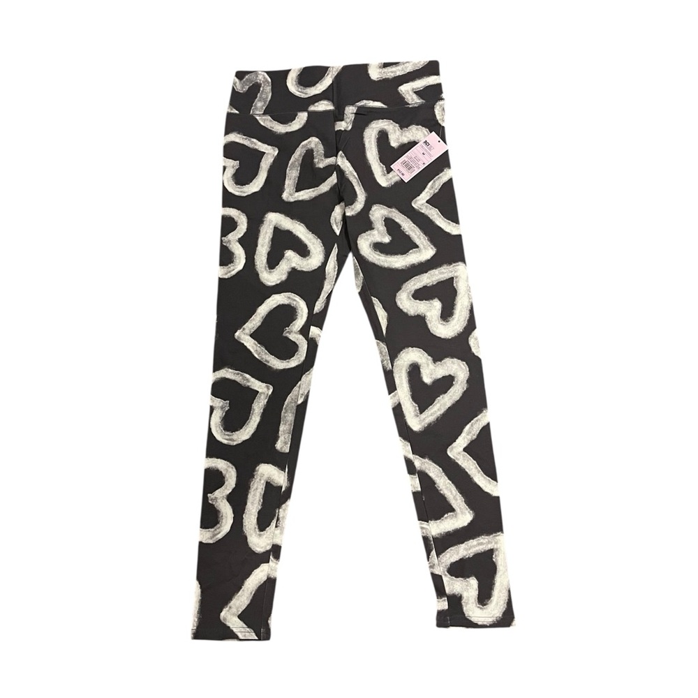 Leggings new with tags resellers lot 10 pairs medium gray/white hearts box002